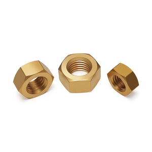 Écrous hexagonaux en laiton M1.4 M2 M3 M4 M5 M6 M8 M10 M12-M24, fixations hexagonales en cuivre - Product Image 2