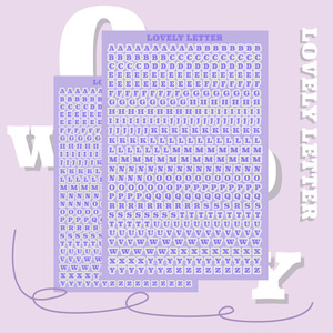 Pegatinas de letras digitales de colores, decoración de tarjetas diy, pegatinas de letras simples, adhesivo para tarjetero - Product Image 5