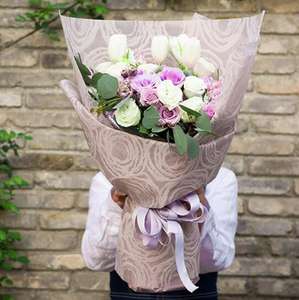 Nouvelle collection de feuilles de plastique d'emballage de bouquet de roses papier d'emballage de fleurs - Product Image 6