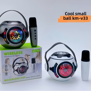 Mini haut-parleur intelligent portable K-Song petit pour Bluetooth avec éclairage LED RVB et basses profondes USB/DC pour le commerce extérieur - Product Image 3