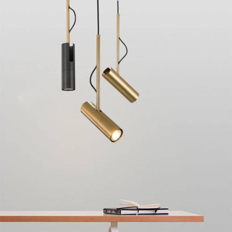 Aluminum Modern Led Spot Pendant Light Gallery Golden Led Chandelier
