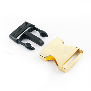 Side Release Buckle Zinc Alloy 38mm Gold For Bags Wear Resistant Durable <b>Hardware</b> Accessory - Product Image 2