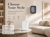 Diffuseur d'arômes intelligent électrique sans eau pour hôtel et maison, machine à parfum commerciale de luxe, commande par application, rechargeable