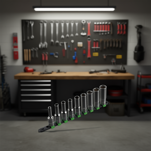 Fg 625Ltx S9 <b>Socket</b> Set 8 Pc Metric Chrome Vanadium Steel For Automotive Repair - Product Image 3