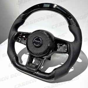 Volant de voiture avec LED pour <span class=keywords><strong>Volkswagen</strong></span> MK7 Golf 7 6 GTI GTD GTS <span class=keywords><strong>RS</strong></span> R Passat B8 B7 B6 MK7.5 Polo MK7 MK6 Sport en fibre de carbone - Product Image 2