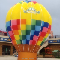 Ballon publicitaire gonflable géant en PVC avec LED et ventilateur intégré, taille personnalisée