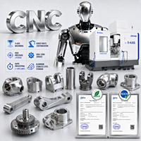 Accessoires de joint de robot IA usinés CNC de haute précision en acier inoxydable, usinage par électroérosion à fil 5 axes, adaptés à plusieurs bras mécaniques