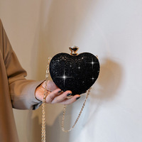 Nouveau sac mini en forme de cœur pour femmes, tendance estivale, sacs à main mignons à paillettes pour filles, sac à main de luxe pour femmes