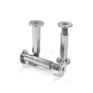 महिला पुरुष स्टेनलेस स्टील स्लॉटेड फ्लैट हेड लीश रिवेट्स लकड़ी और किताब के लिए बाइंडिंग चिकागो स्क्रू - Product Image 1