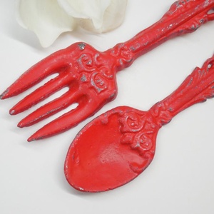 โลหะอลูมิเนียมส้อมและช้อนชุดตกแต่งผนัง - Product Image 3