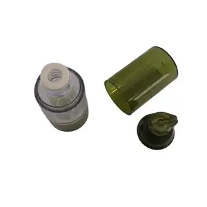 The Factory Supplies Conventional Army Green Transparent Vacuum Emulsion Bottles in Bottles and Press-Type Convenient Cosmetic b