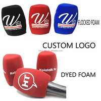 Bonnette en Mousse pour Microphone avec Logo Personnalisé, Pare-vent en Éponge pour Microphones d'Interview Portables
