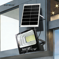 Projecteur solaire OEM de qualité commerciale 80W 100W 150W 200W IP67, haute luminosité, 2835 LED pour l'éclairage extérieur des villas et des jardins