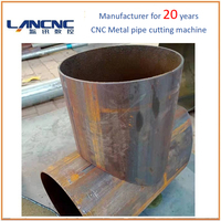 Machine de découpe de tuyaux LANCNC Heavy Duty 3 Axis, Machine de découpe plasma de tuyaux CNC