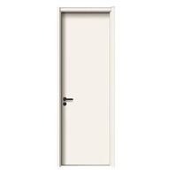 Porte intérieure en bois massif composite blanc épaissi, luxe léger, sans peinture, écologique, en cristal de carbone, silencieuse pour chambre à coucher