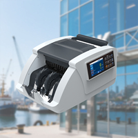 Compteur de billets multi-devises à chargement arrière de qualité bancaire, double CIS, fonction de ajout par lots, 900 pièces/min, tri automatique, écran tactile TFT couleur 3,5 pouces