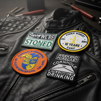 Patch brodé 3D en dentelle étoile personnalisé à thermocoller avec motif alphabet – Vente directe usine – Matière textile