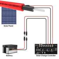 Cable Solar Fotovoltaico de CC de Alto Voltaje de 1.8kV, Aislamiento XLPO, Cobre Estañado, 2.5-4mm2, para Granjas Solares Industriales