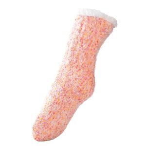 New Product breathable anti <span class=keywords><strong>slip</strong></span> customised pink girl women stocking boot soft cosy home knitter socks - Product Image 1