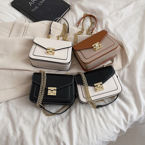 Bolso Bandolera Retro para Mujer, Otoño 2026, Multicolor, Estilo Occidental, de Alta Calidad, Pequeño, Cuadrado, con Forro de PU, Cierre de Hebilla y Cadena, para Llevar Bajo el Brazo - Product Image 3