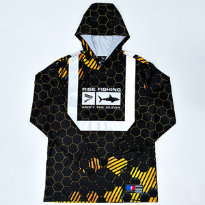Sudadera con Capucha Reflectante para Pesca Nocturna para Hombre, Manga Larga, UPF 50+, Secado Rápido, para Pescadores Entusiastas - Product Image 1