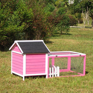 Cage de lapin en bois extérieure de maison de clapier de lapin de modèle solide avec la course fonctionnelle et élégante - Product Image 1