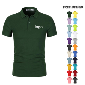 Polo-shirts de golf pour hommes, manches courtes, anti-plis, haute qualité, boutonnés, style business casual, pour l'été. - Product Image 1