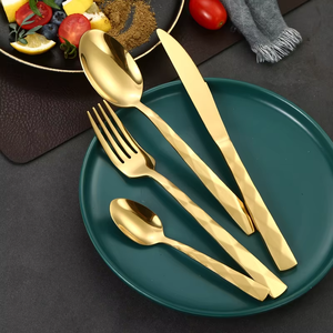 Luxury Cutlery Diamond Handle Design Stainless Steel Knife <b>Fork</b> Spoon Cutlery Set for Wedding - Product Image 3