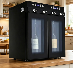 Vanace Smart Distributeur de 4 bouteilles rouge Argon LED Écran tactile Plusieurs modes de conservation Refroidisseur de vin et de boisson - Product Image 1