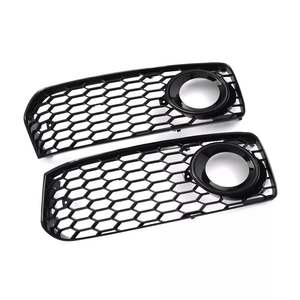 Audi A5 S5 2008-2012 Grille inférieure de pare-chocs avant avec enjoliveur de phare antibrouillard en ABS noir - Product Image 2
