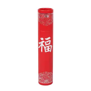 China Bulk Buy Mini Thin Round Paper Box Tubo De Papelão Incenso Vara Embalagem Vermelho Longo Circular Kraft Paper Cylinder Tube