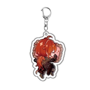 Porte-clés en acrylique en forme de personnage de l'anime Genshin Impact, Kaedehara Kazuha, <span class=keywords><strong>Ayaka</strong></span> et Ayato, avec base, cadeau pour les fans - Product Image 3