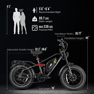 Eahora Terra 48V 250W Bicicleta Eléctrica Urbana de 22.4 Pulgadas con Batería de Largo Alcance de 15Ah y Cuadro de Acero - Venta al por Mayor desde China - Product Image 5