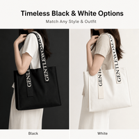 Tas Belanja Kanvas Warna Solid Besar Custom, Desain Logo Huruf Cetak, Penutup Ritsleting, Kantong Poliester, Dapat Digunakan Kembali