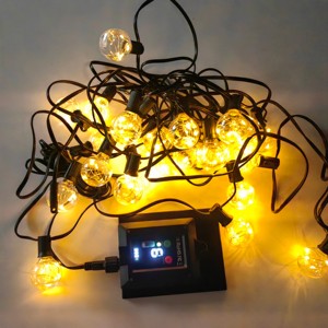 <span class=keywords><strong>Guirnalda</strong></span> de luces LED E27 IP65 impermeable solar para patio vacaciones jardín boda Camping decoración al aire libre S14 bombilla 10m 48ft - Product Image 6