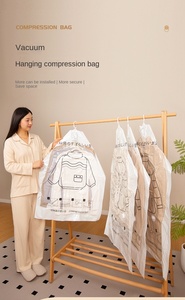 Plastic Hanging Storage Compression <strong>Bag</strong> Modern Wardrobe Jacket Coat Dustproof <strong>Suction</strong> <strong>Bag</strong> <strong>for</strong> Finishing <strong>Clothes</strong> Dust - Product Image 4