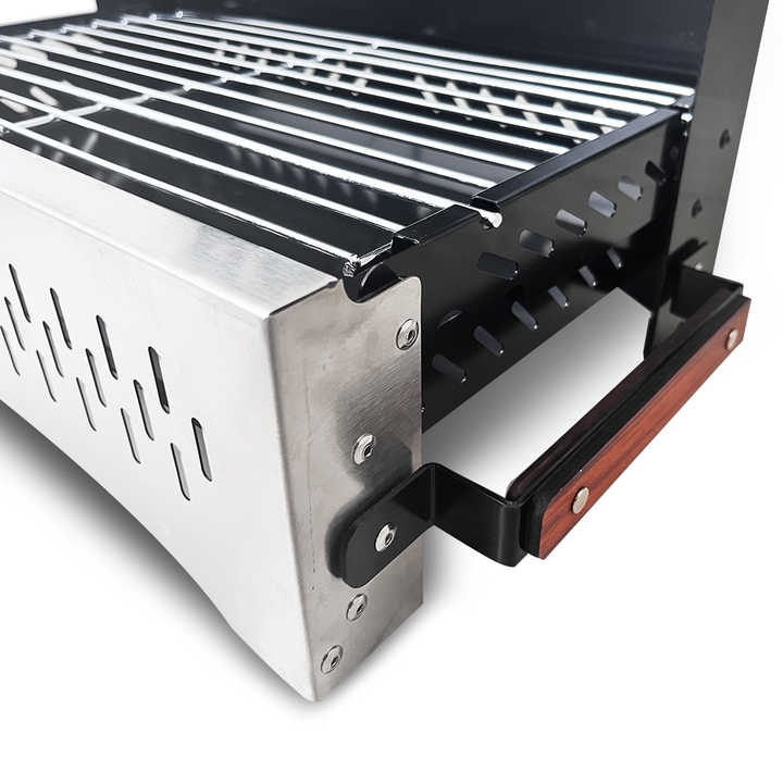 Cassetto Barbecue IMEX EL ZORRO - Con Griglia Zincata 46x41x35 Cm | Nero