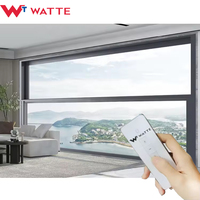 Fenêtres élévatrices électriques intelligentes au design moderne Grandes fenêtres en aluminium à triple vitrage Système de fenêtre à isolation thermique pour balcon vertical