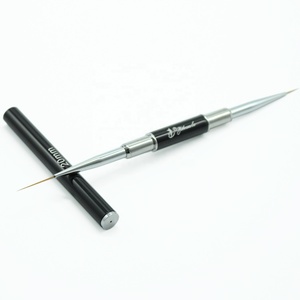 Nuevo kolinsky acrílico Etiqueta Privada dual cepillo 2 en 1 detalle cepillo de <span class=keywords><strong>uñas</strong></span> arte cepillo - Product Image 2