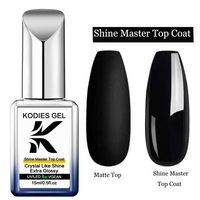 Vernis à ongles gel UV avec logo personnalisé Master Super Shine Top Coat Finition de couche de scellant à haute brillance Marque privée/Marque personnelle Gellak