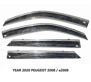 Déflecteurs de fenêtre incassables pour <span class=keywords><strong>PEUGEOT</strong></span> <span class=keywords><strong>2008</strong></span> 3008 4008 5008 visières de fenêtre à bande imperméable déflecteur de ventilation visière 4 pièces - Product Image 2