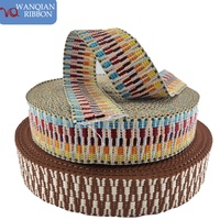 Offre Spéciale motif de tissage coloré Style ethnique Polyester Jacquard sangle pour ceinture sac à main bandoulière sangle de guitare