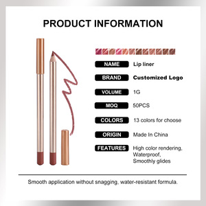 MLM OEM Private Label Waterproof Lip Liner Pencil Matte Finish Long Wearing Smudge Proof Lip Makeup Wholesale lip contour pencil - Product Image 2