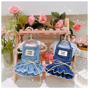 Falda Vaquera con Tirantes Estilo Princesa Coreana para Perros Pequeños y Gatos - Product Image 3