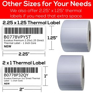 Étiquette thermique blanche extra-adhésive perforée avec revêtement supérieur pour l'impression de codes-barres FNSKU, colis, boîtes et sacs - Product Image 2