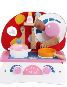 2020 oferta especial de la educación temprana que cocina papel juguete venta directa del fabricante rosa de cocina de Madera Jug - Product Image 1