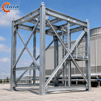 Geschweißte Axialventilator-Stützsockel-Baugruppe |   Epoxidbeschichtet |   Q345/Q355 Stahl |   ISO 9001 CE |   Für Industrielle Belüftungsanlagen