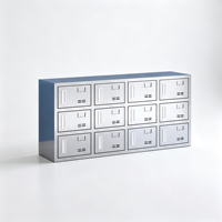Armoire à chaussures en acier inoxydable pour l'entrée de la maison, utilisation intérieure et extérieure, résistante à l'eau, aux UV et au soleil, armoire de rangement à chaussures multi-niveaux