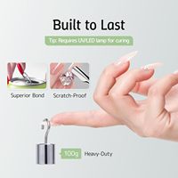 Adhésif fort professionnel respectueux de l'environnement pour gel de colle à ongles longue durée Gem Acrylic Tip Art