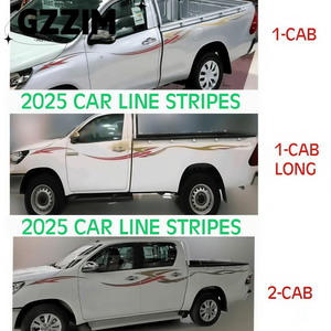 Pickup AccessoriesSticker auto decalcomanie per camion adesivi in vinile per auto lato adesivo di scarico per <span class=keywords><strong>Toyota</strong></span> 2025 Hilux - Product Image 5